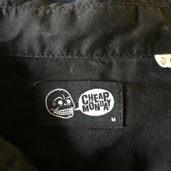 Two Toned Cotton Button Down - Picture 4 of 4